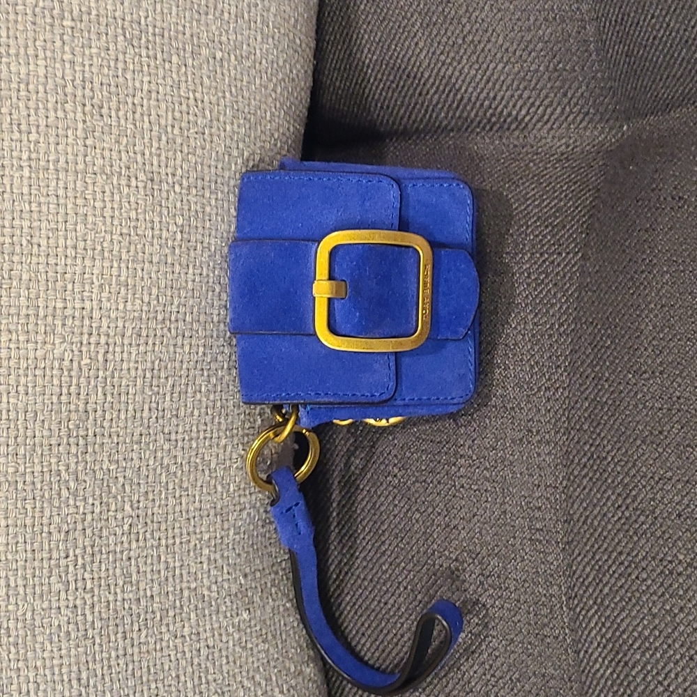 Tory burch suede airpod pouch/key chain